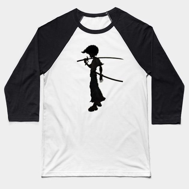 Yasuke Afro Samurai Baseball T-Shirt by Nu Aura